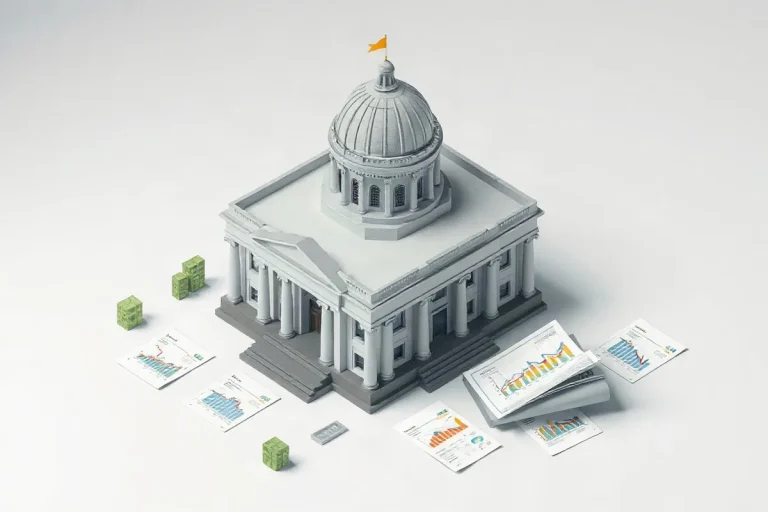 Hero illustration for the article “The Congressional Budget Process: A Comprehensive Glossary”