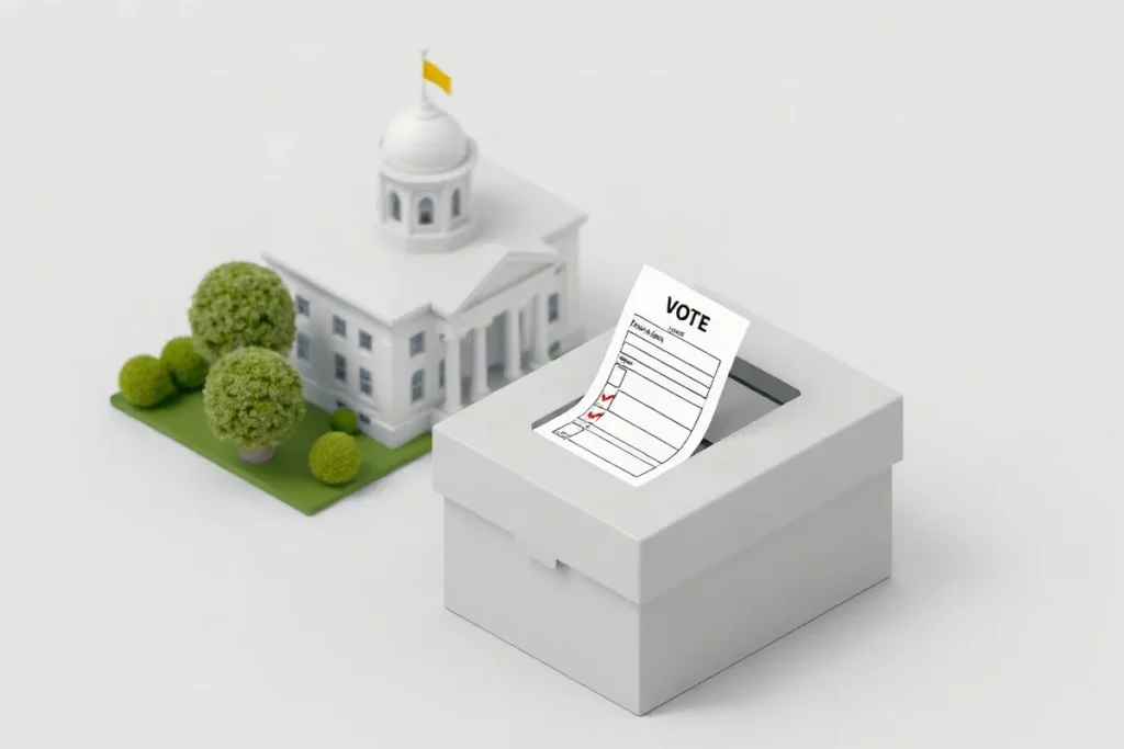 Hero illustration for the article “What a Ballot Initiative Means for Local Democracy”