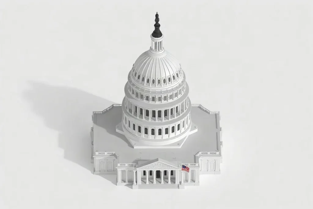 Hero illustration for the article “How the House Decides When No Candidate Wins the Electoral”