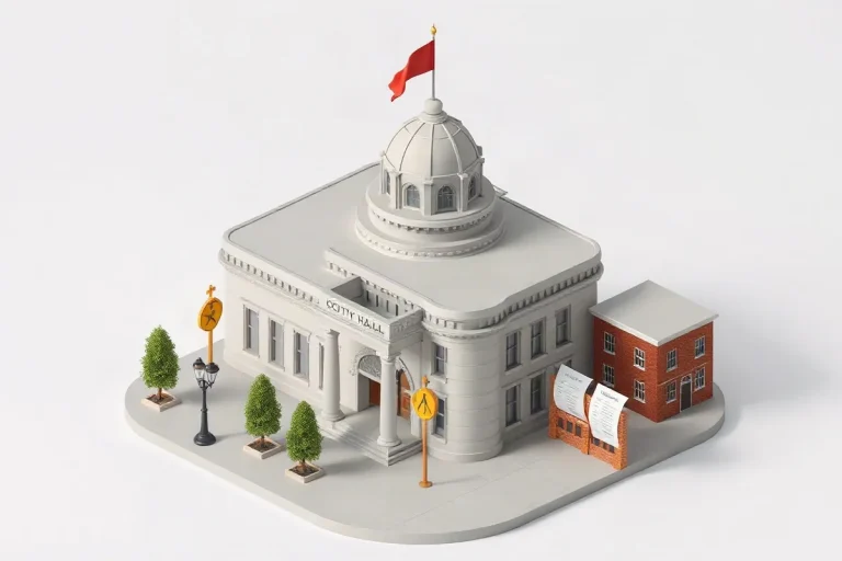 Hero illustration for the article “Understanding Home Rule: What It Means for City Autonomy”
