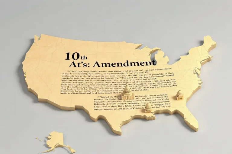 Hero illustration for the article “The 10th Amendment's Role in Federalism and Budgets”