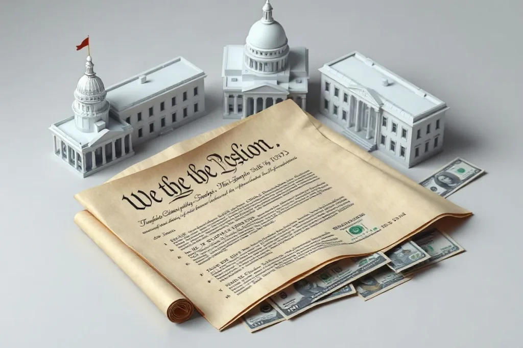 Hero illustration for the article “How the 10th Amendment Shapes Federal and State Budgets”