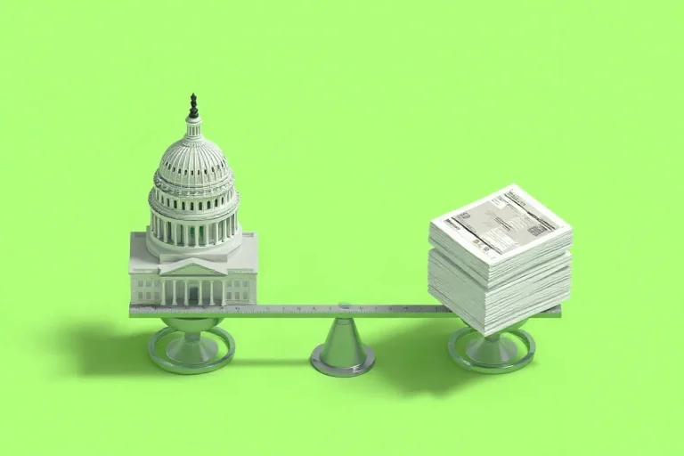 Hero illustration for the article “How a Bill’s Cost Estimate Becomes a Budget Argument”