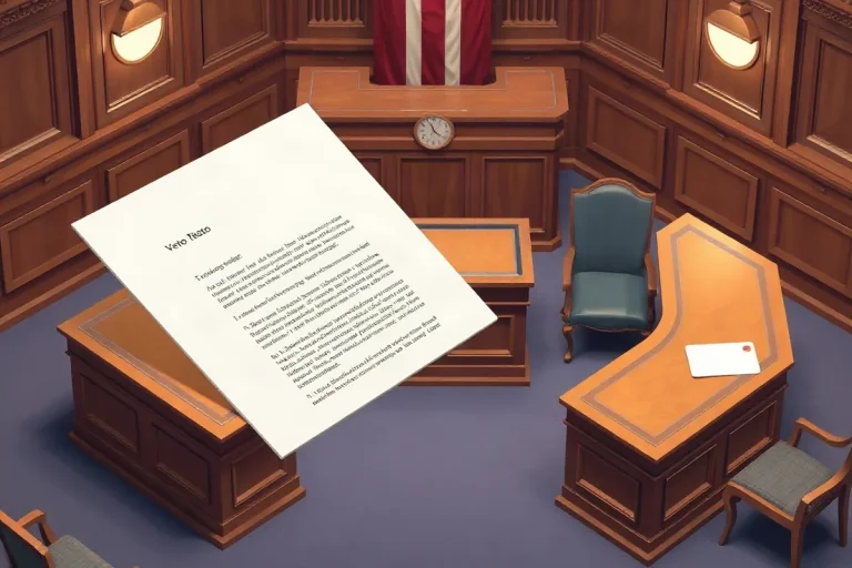 Hero illustration for the article “How a Vetoed Bill Returns to the Chamber”