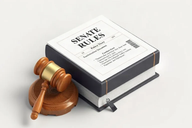 Hero illustration for the article “How the Senate Parliamentarian Shapes U.S. Legislation”