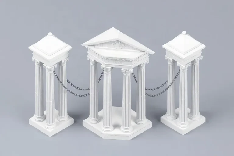 Hero illustration for the article “Checks and Balances: Fiscal Power Among Government Branches”