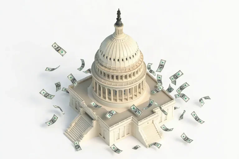 Hero illustration for the article “How PACs and Super PACs Shape U.S. Campaign Finance in 2026”
