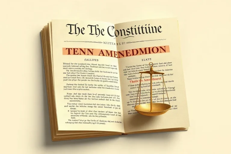 Hero illustration for the article “The Tenth Amendment: Defining State Powers in Federalism”