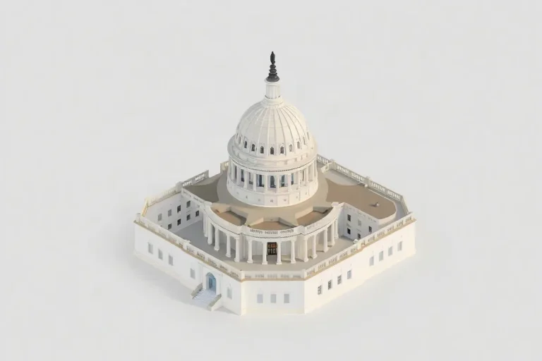 Hero illustration for the article “House Versus Senate: Defining Each Chamber’s Powers”