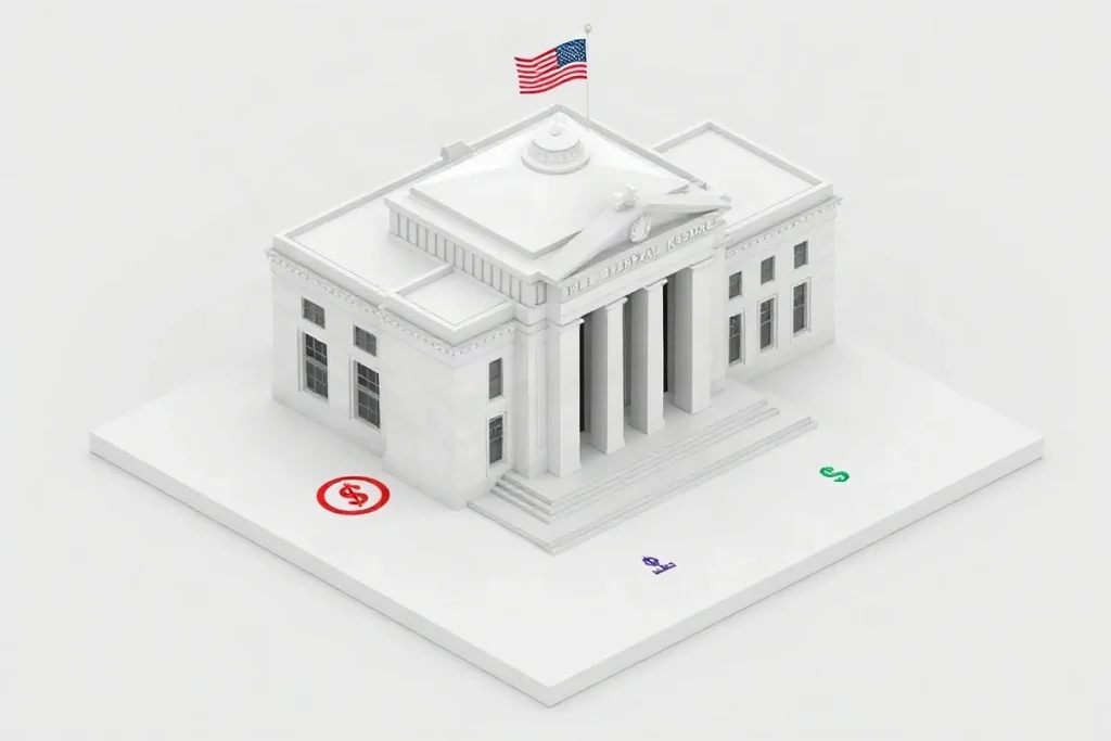 Hero illustration for the article “What the Federal Reserve Does: Key Functions and Impact”