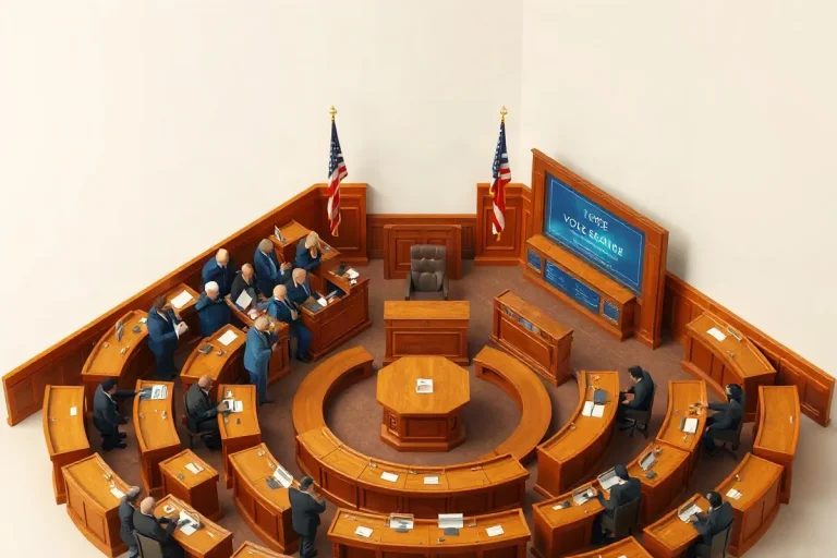 Hero illustration for the article “Voice Vote vs Roll Call Vote in Legislatures: Usage & Impact”