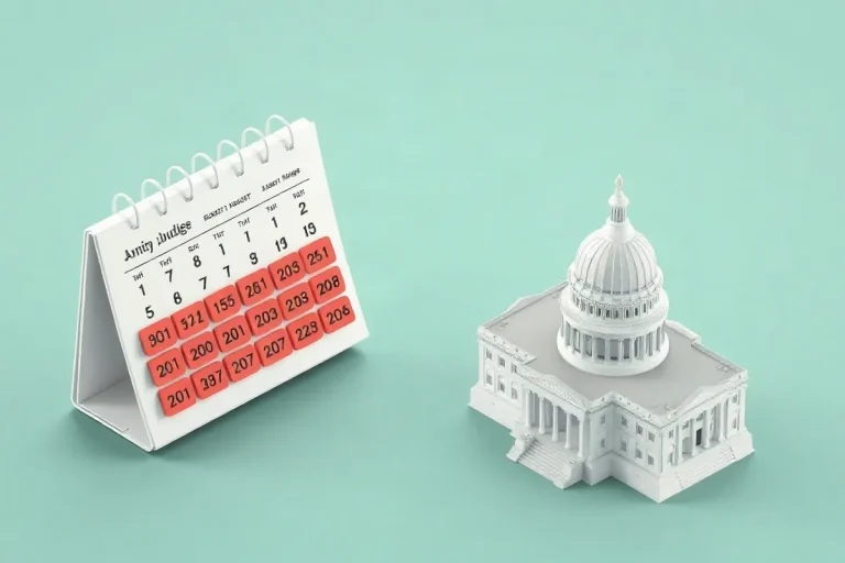 Hero illustration for the article “The Federal Budget Process Calendar: Key Milestones and”