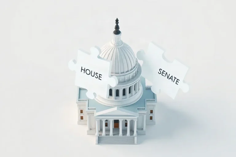 Hero illustration for the article “The Hidden Powers of Conference Reports in U.S. Budget Law”