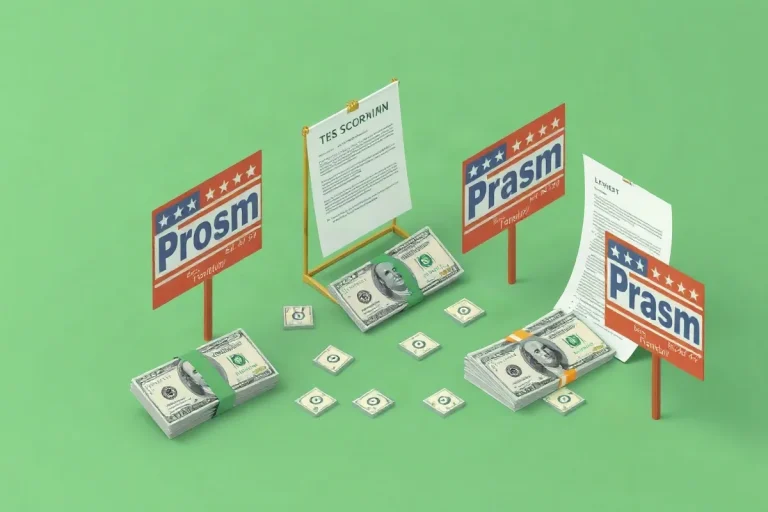 Hero illustration for the article “Understanding Coordination in Campaign Finance Law”