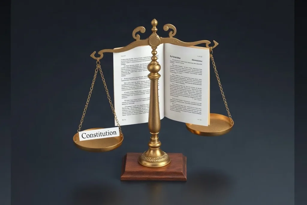 Hero illustration for the article “Constitutional vs. Statutory Rights: What You Can Challenge”