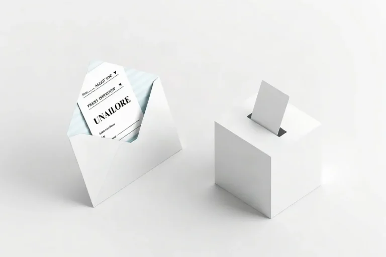 Hero illustration for the article “Absentee Voting and Mail Voting Are Not the Same Thing”
